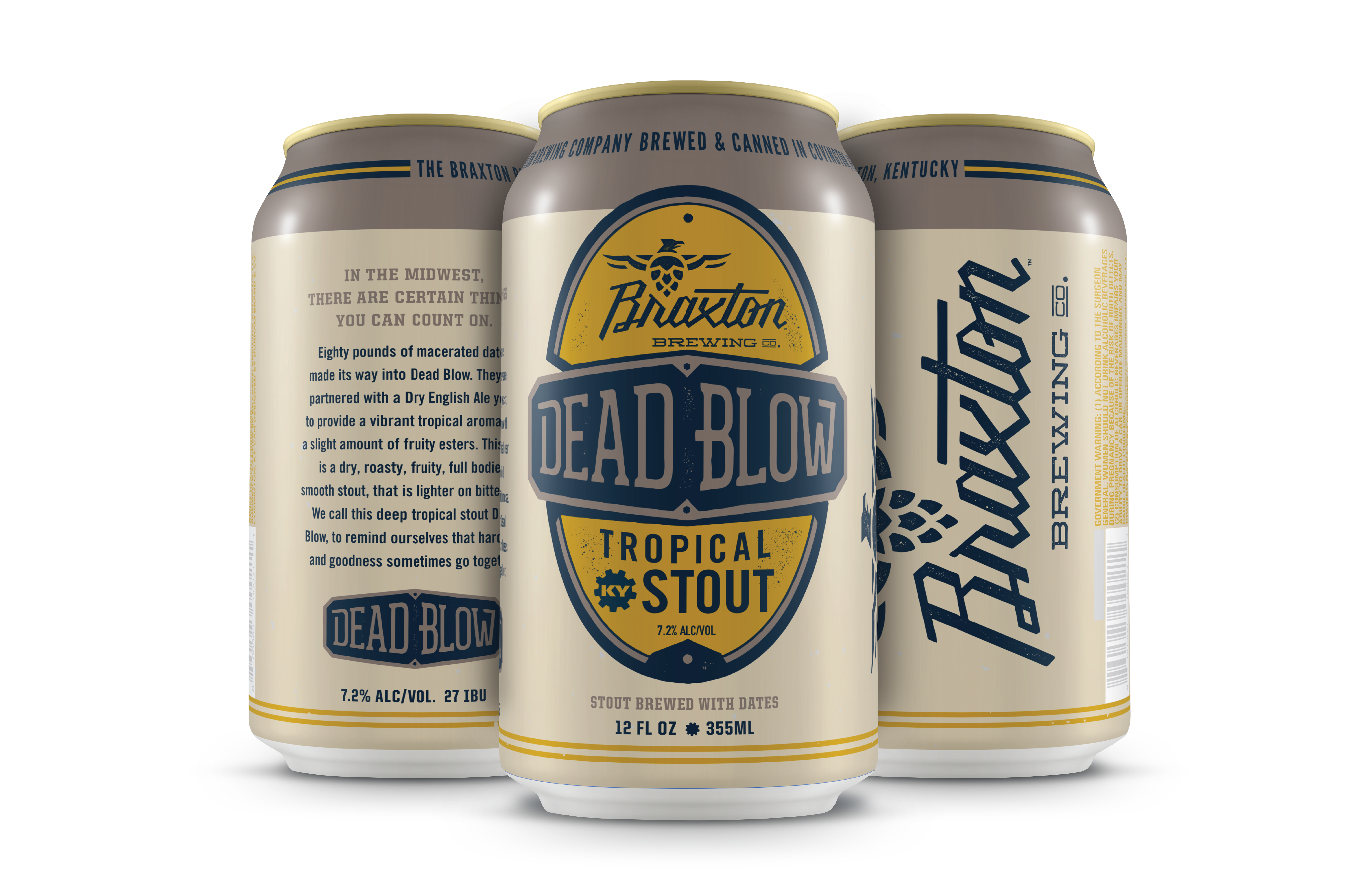 Braxton Brewing Co. Releasing Dead Blow Tropical Stout in Cans Brewbound