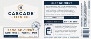 Cascade Brewing debuts new branding with release of Sang Du Chêne