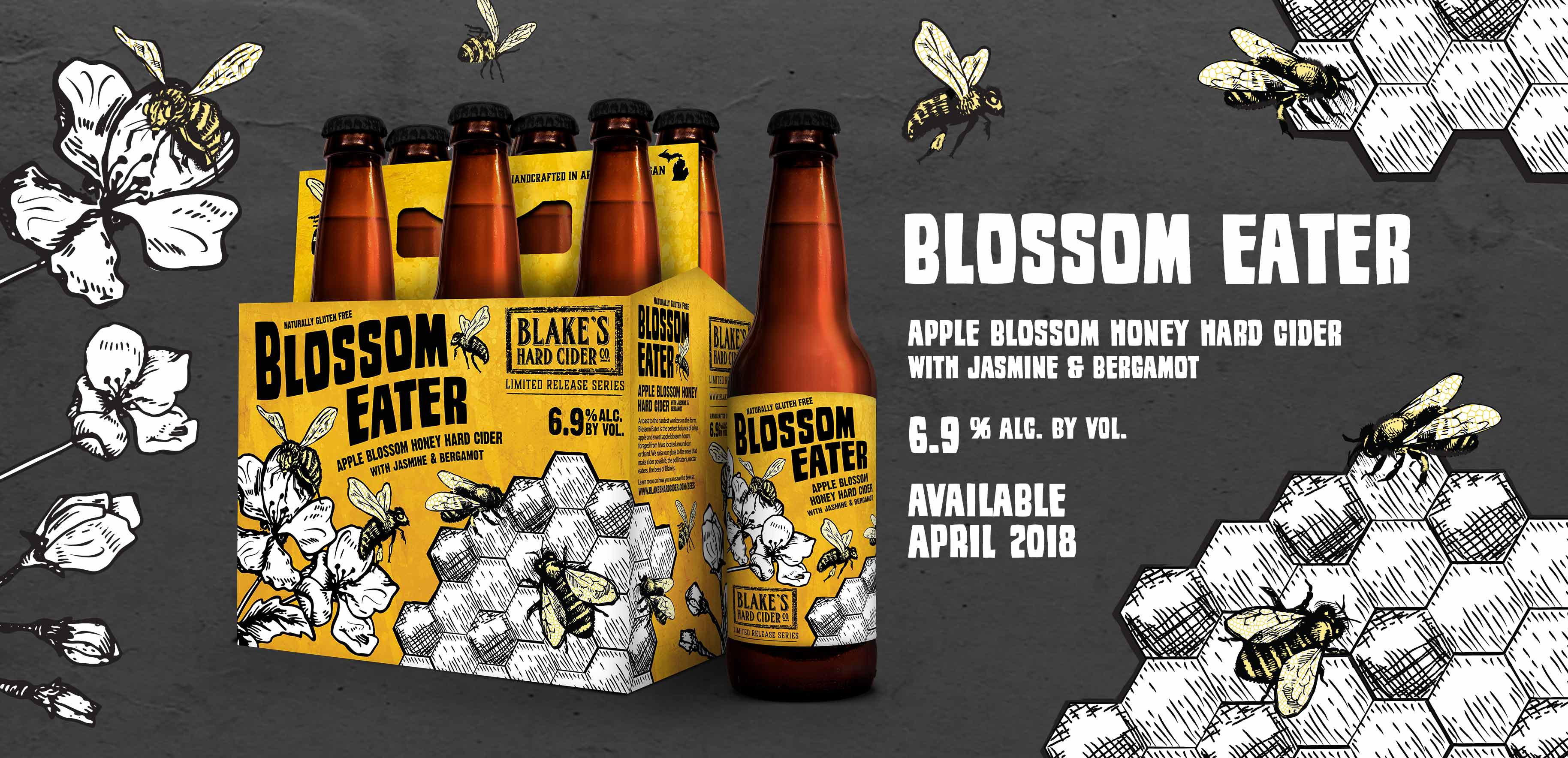 Blake’s Hard Cider to Release Blossom Eater Honey Cider to Benefit Bees