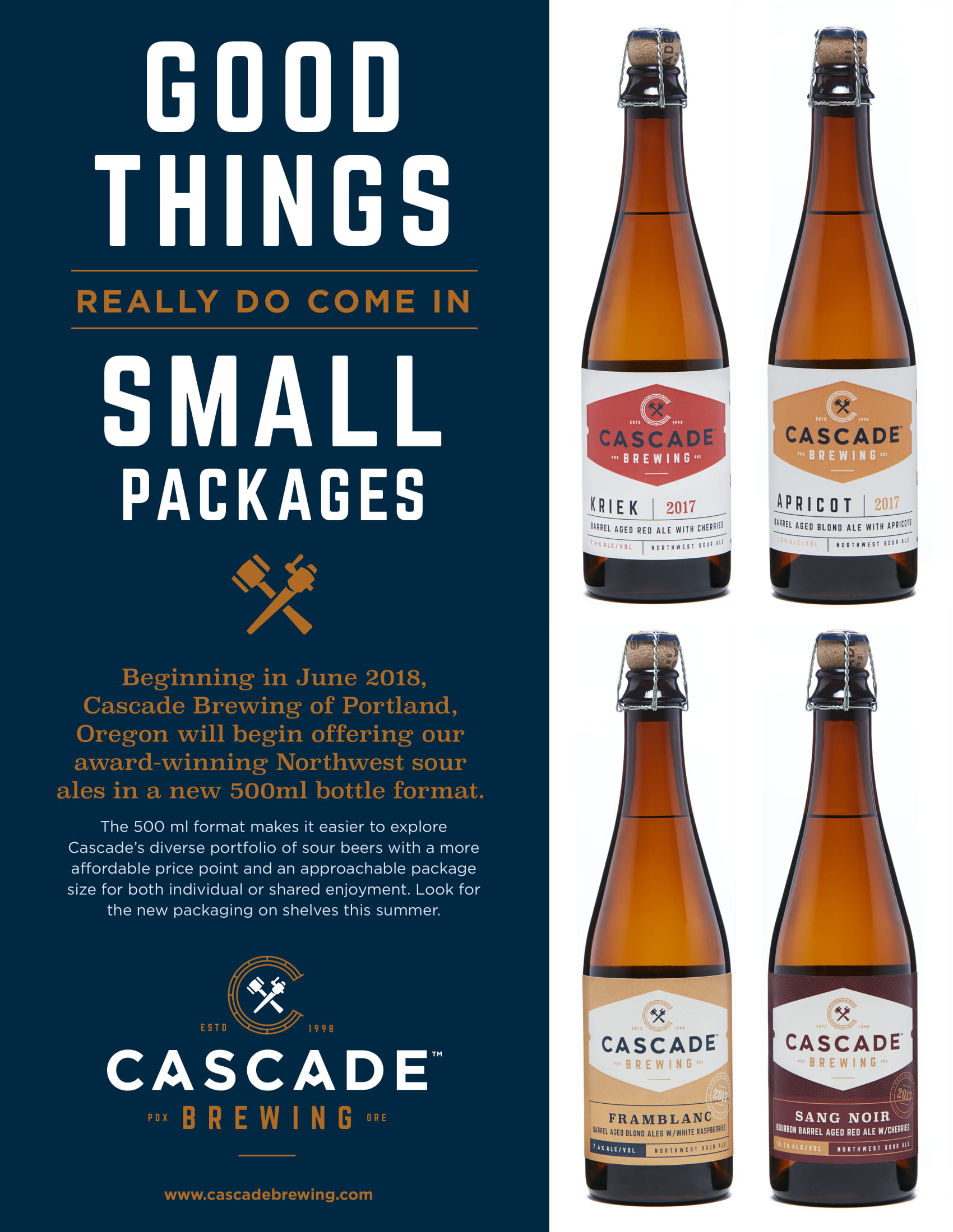Cascade Brewing Transitions Northwest Sour Beers to 500 mL Bottles ...