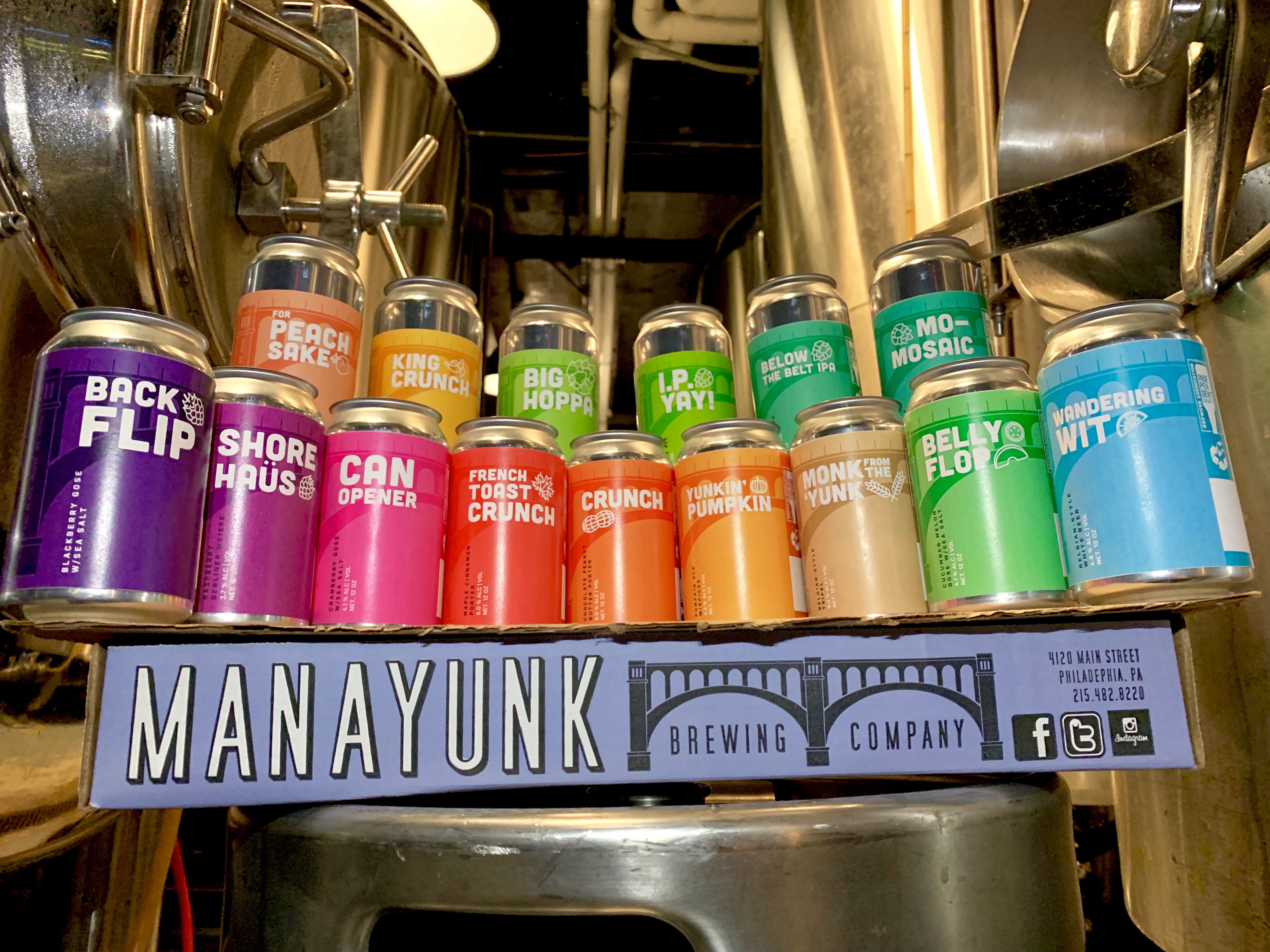 Manayunk Brewing Announces Rebrands Can Packaging, Releases 2019