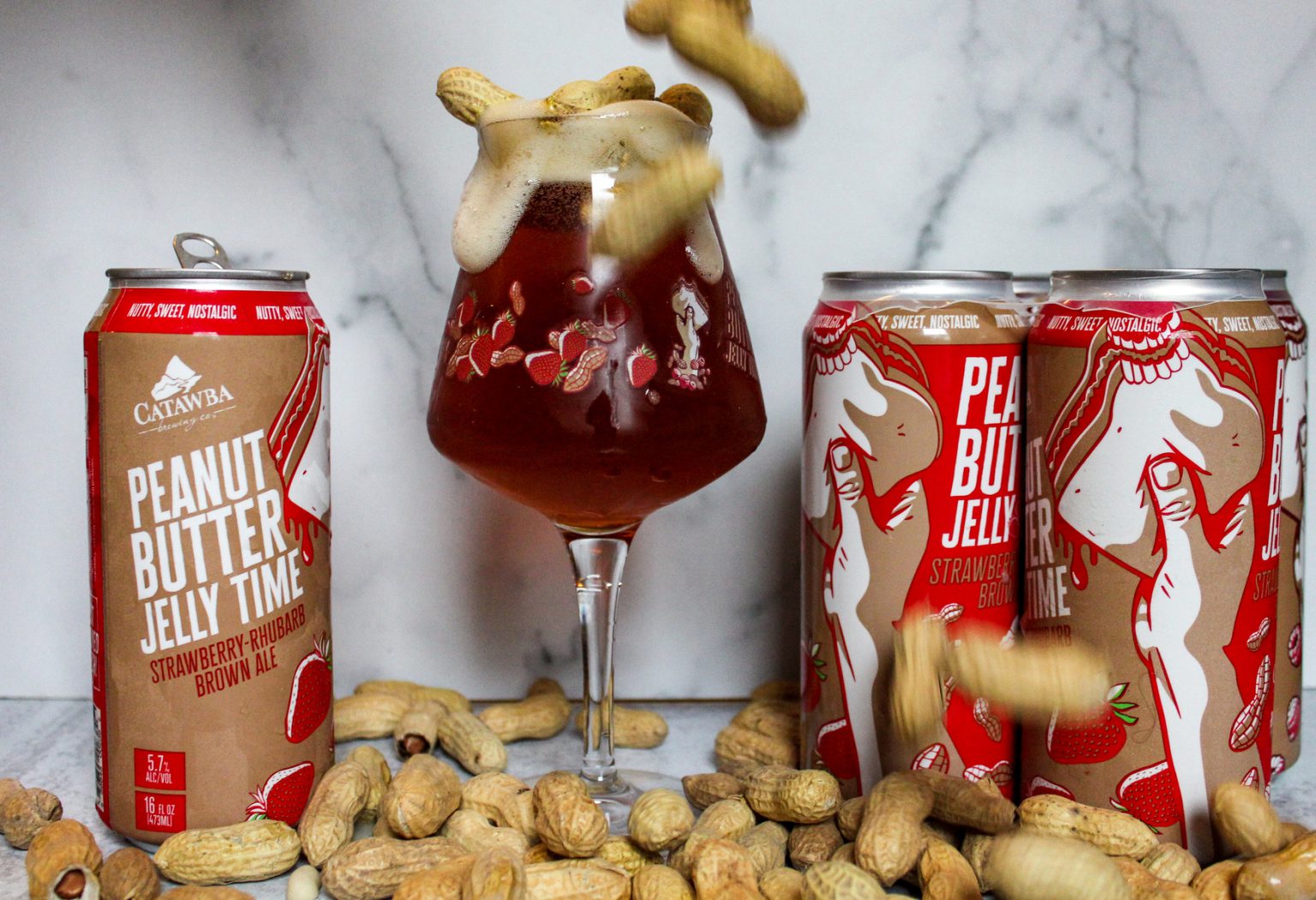 Catawba Brewing Releases Peanut Butter Jelly Time StrawberryRhubarb