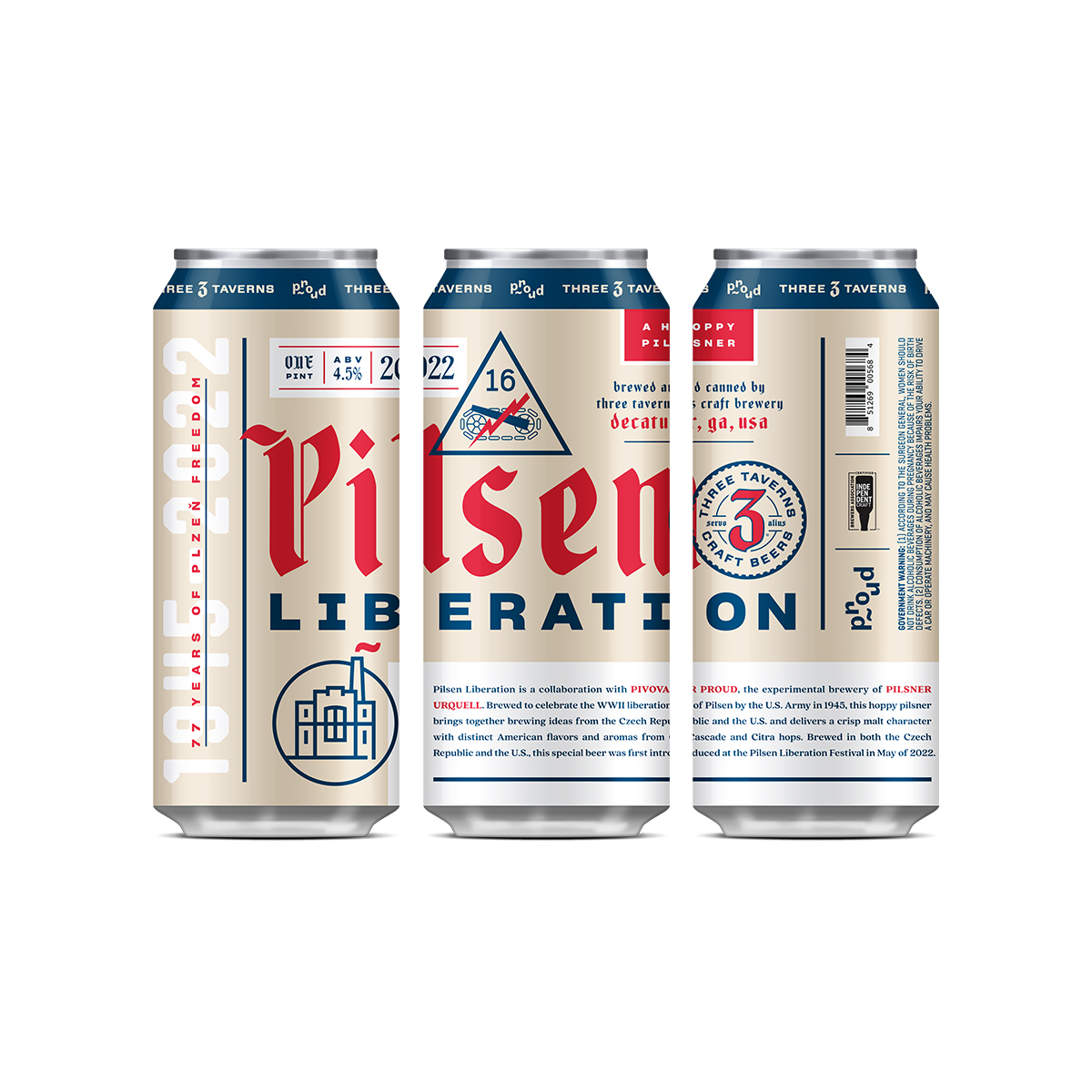 Three Taverns Brewery Collaborates with Pilsner Urquell/Pivovar Proud