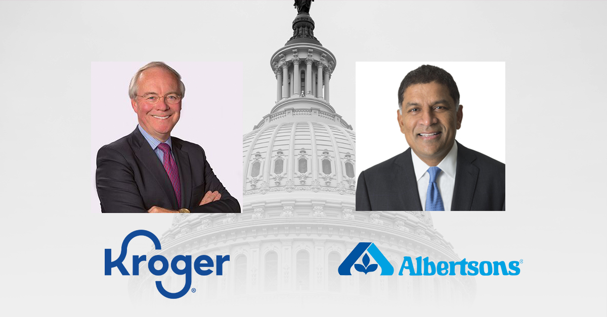 Watch Kroger and Albertsons CEOs Take The Stand In Senate Hearing Brewbound