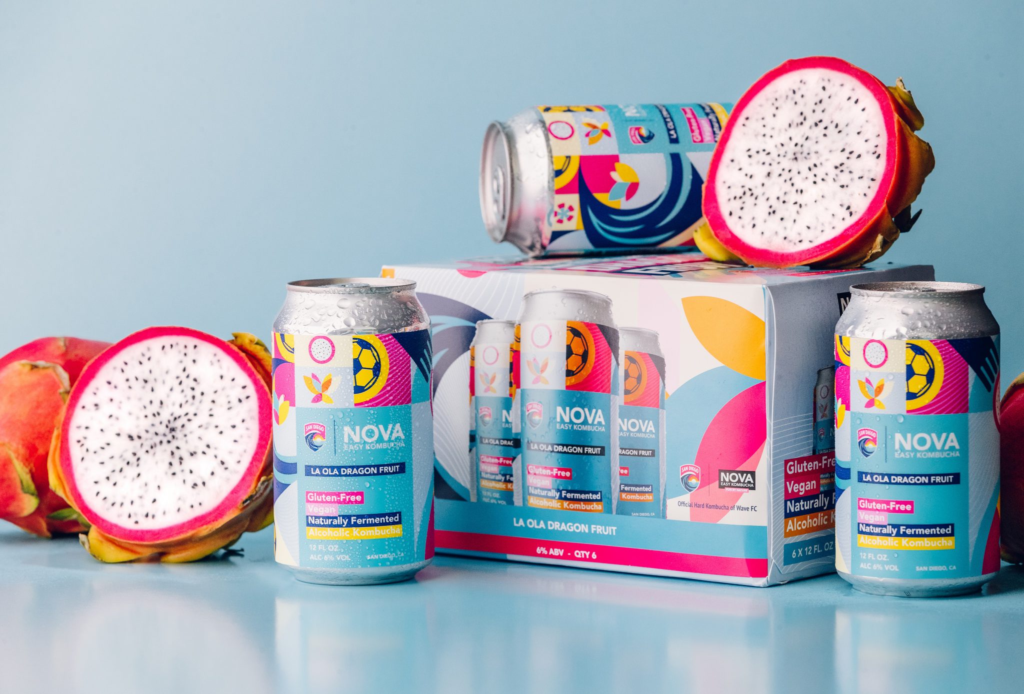 NOVA and San Diego Wave FC Unveil Signature Hard Kombucha, La Ola