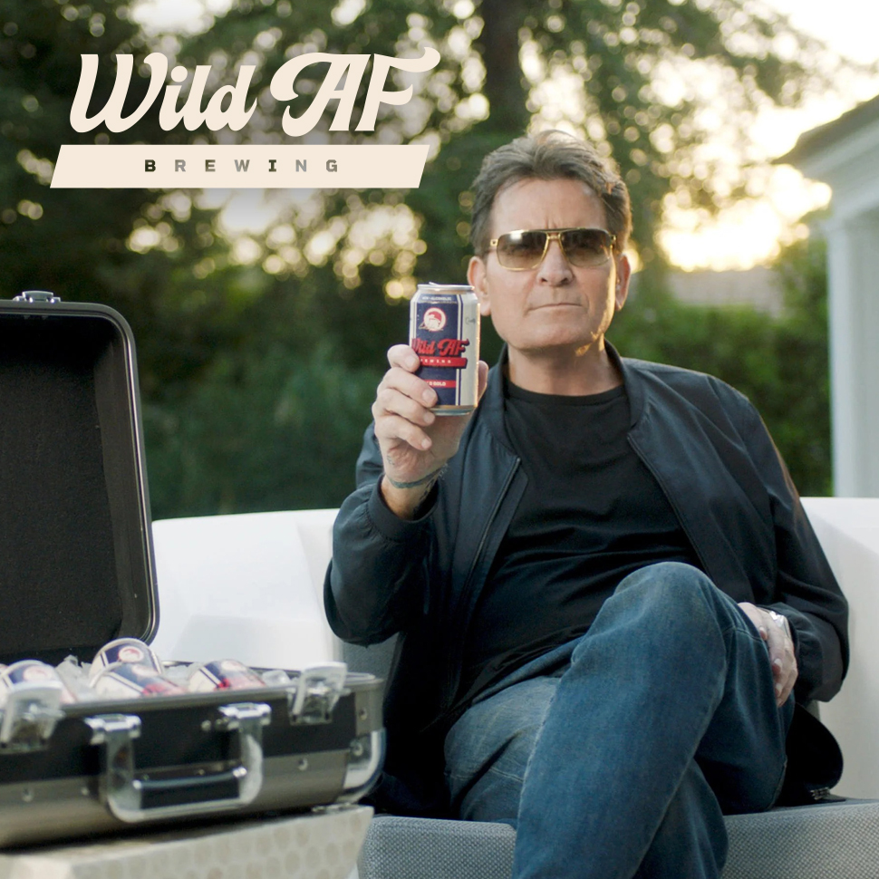 Charlie Sheen’s Wild AF Non-Alc Beer Coming Soon with Co-Stars Harpoon and The Silent Group